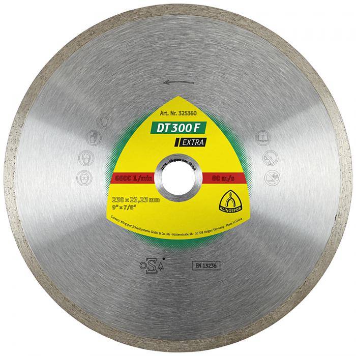 Diamanttrennscheibe DT 300 F - Durchmesser 100 mm - Bohrung 22,23 mm - gesintert