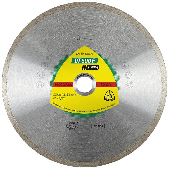 Diamanttrennscheibe DT 600 F - Durchmesser 125 mm - Bohrung 22,23 mm - gesintert