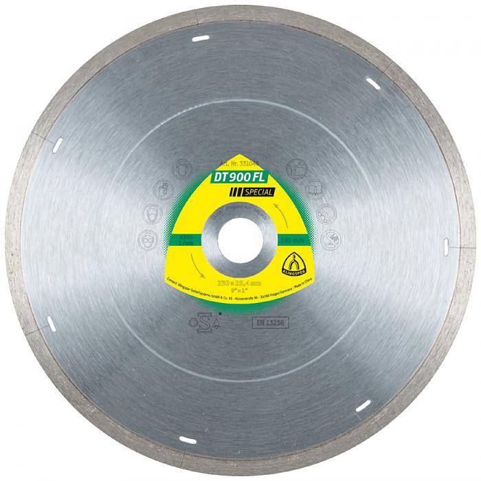 Diamanttrennscheibe DT 900 FL - Durchmesser 180 mm - Bohrung 30 mm mit Reduzierung auf 25,4 mm - gesintert