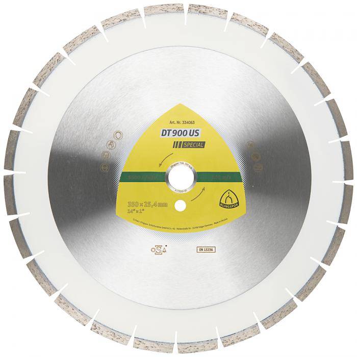 Diamanttrennscheibe DT 900 US Special - Durchmesser 500 mm - Bohrung 25,4 mm - lasergeschweißt - Preis per Stück