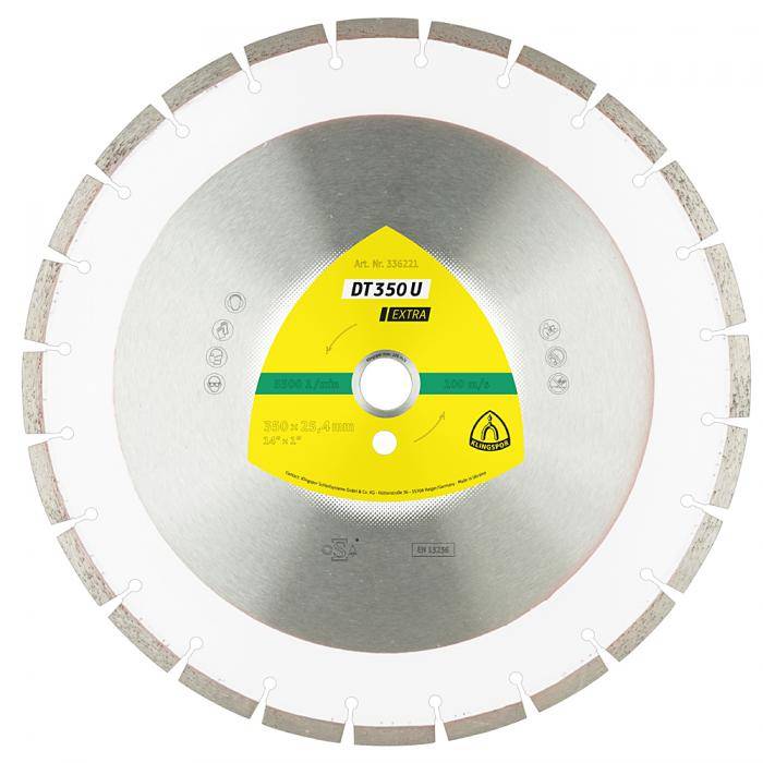 Diamanttrennscheibe DT 350 U Extra - Durchmesser 300 mm - Bohrung 25,4 mm - lasergeschweißt - Preis per Stück