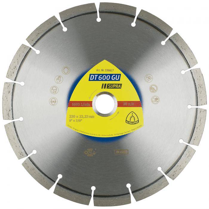 Diamanttrennscheibe DT 600 GU - Durchmesser 125 mm - Bohrung 22,23 mm - lasergeschweißt