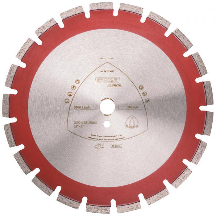 Diamanttrennscheibe DT 902 B - Durchmesser 350 mm - Bohrung 25,4 mm - Segment Länge 40 mm - Preis per Stück