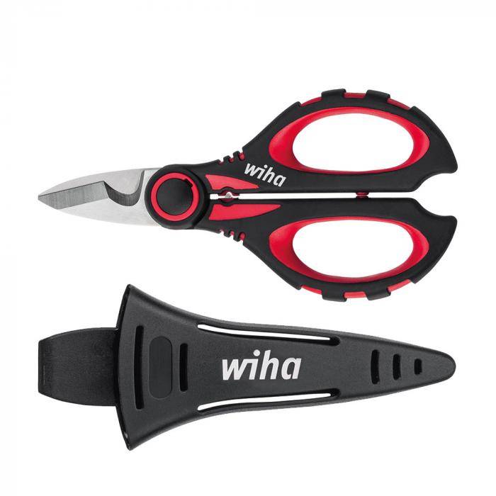 Elektrikerschere mit Crimpfunktion - maximale Querschnittsfläche 50 mm² - Länge 160 mm - in Blister