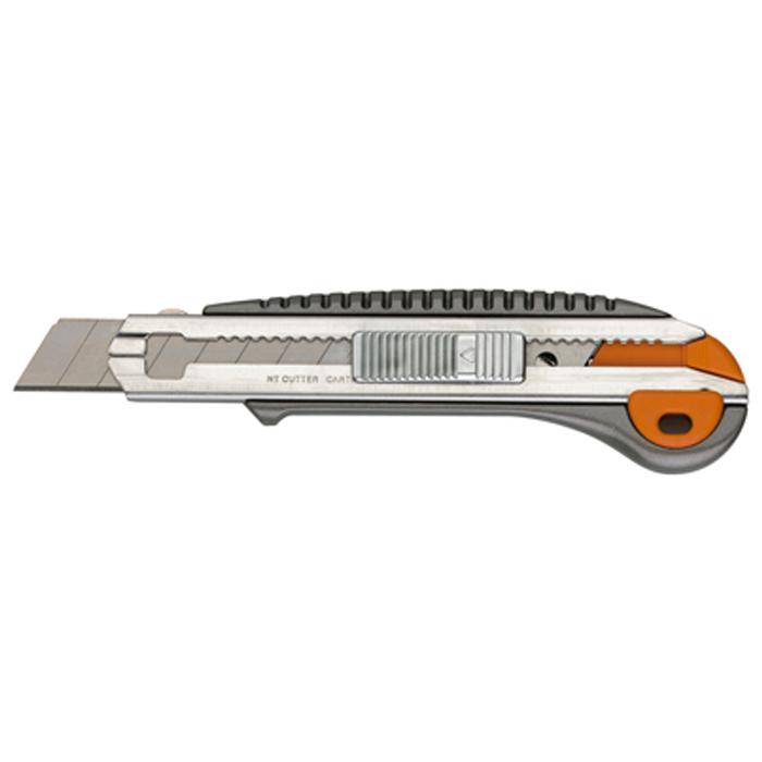 Cuttermesser NT 2000 - inkl. 3 Abbrechklingen - Material Metall - mit Blitzmagazin