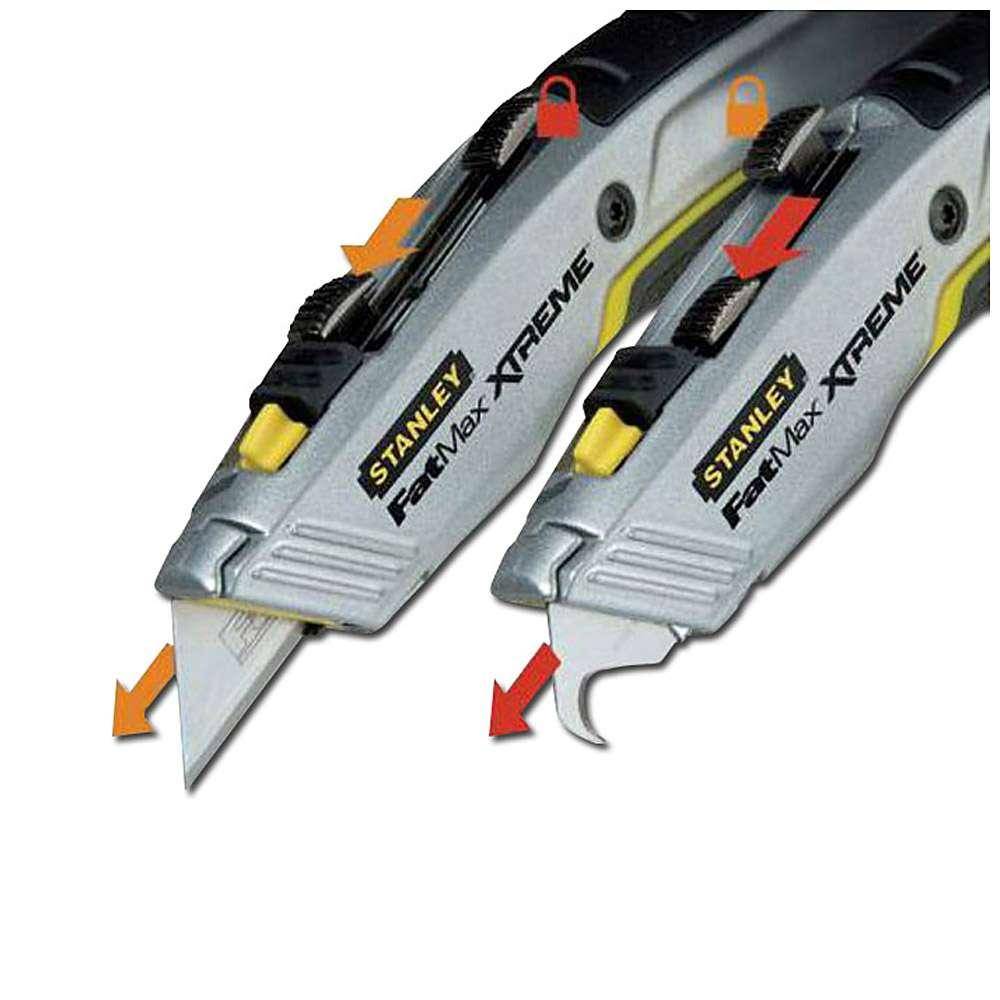 Cuttermesser FatMax - Twin Blade - Haken und Trapezklinge - Stanley