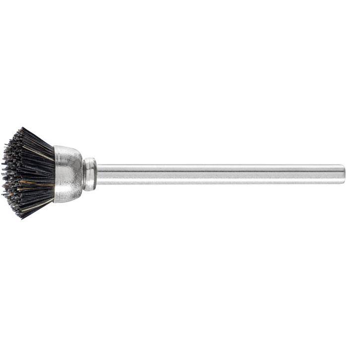 Topfbürste - PFERD - Bürsten-Ø 15 mm - mit schwarzen Naturborsten - Bezeichnung TBU 1503/3 SBS - Schaft-Ø 3 mm - VE 10 Stück - Preis per VE