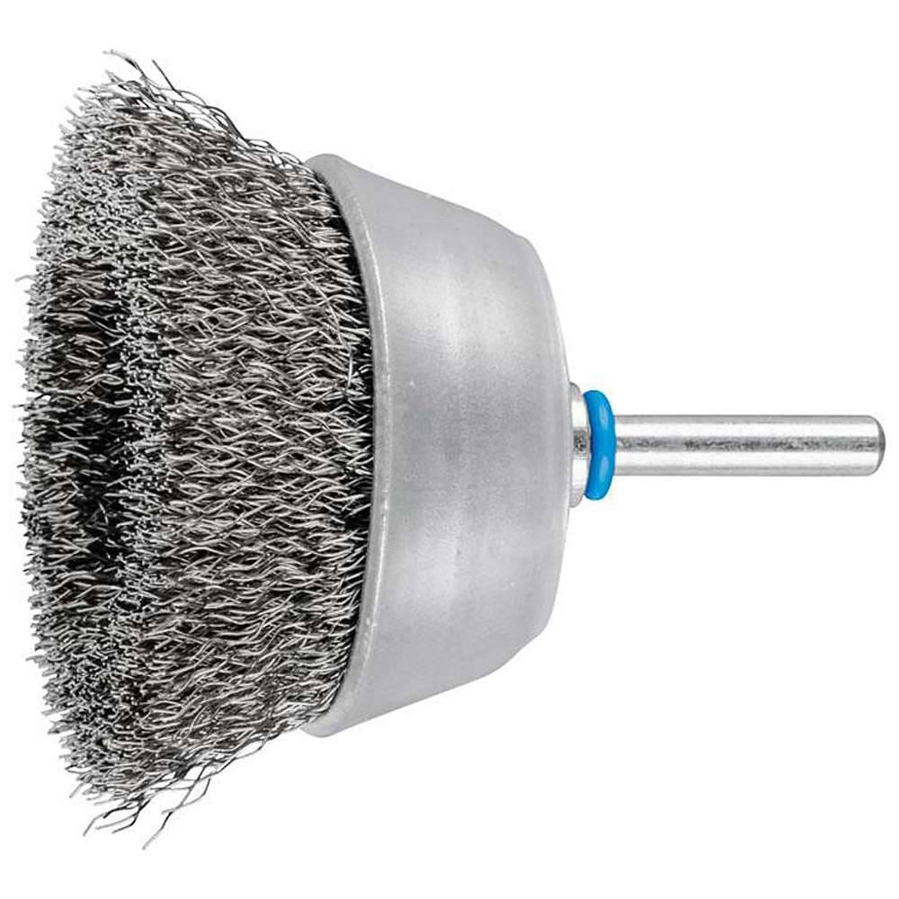 Topfbürste - PFERD - ungezopft, aus INOX - mit Schaft - für Edelstahl - VE 10 Stück - Preis per VE