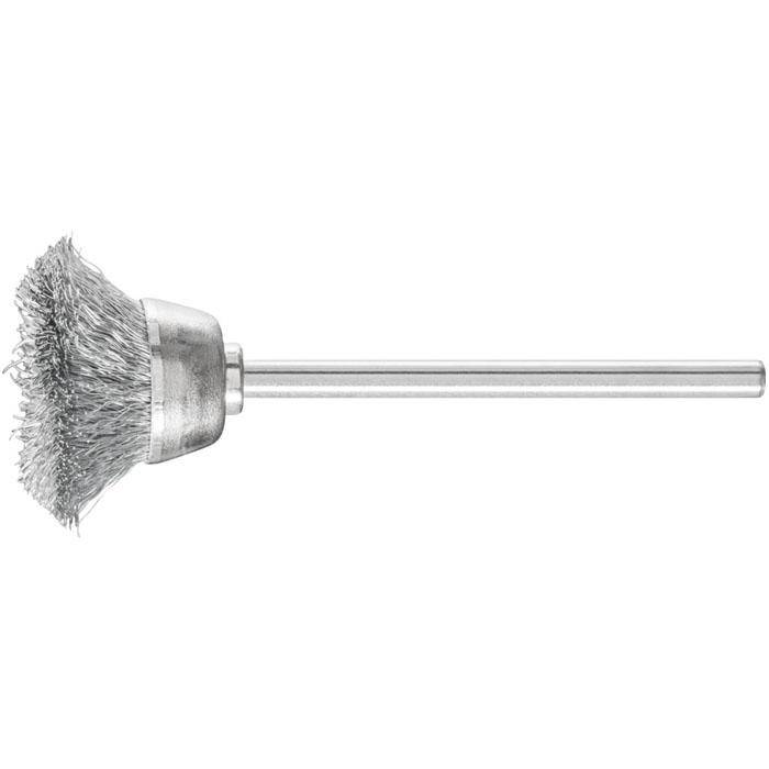 Topfbürste - PFERD - Bürsten-Ø 18 mm - mit Stahldrahtbesatz - Bezeichnung TBU 1803/2,34 ST 0,10 - Schaft-Ø 2,34 mm - VE 10 Stück - Preis per VE