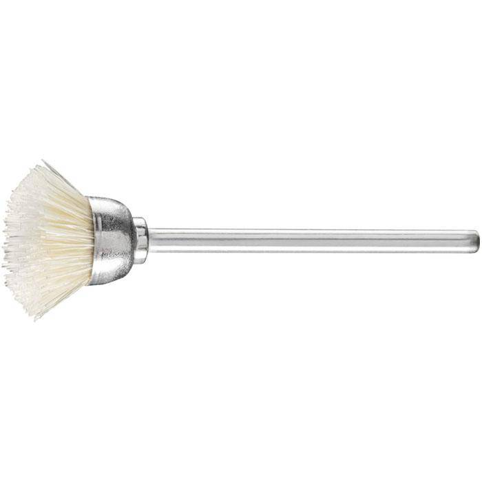 Topfbürste - PFERD - Bürsten-Ø 15 mm - mit weißen Naturborsten - Bezeichnung TBU 1503/2,34 SBW - Schaft-Ø 2,34 mm - VE 10 Stück - Preis per VE