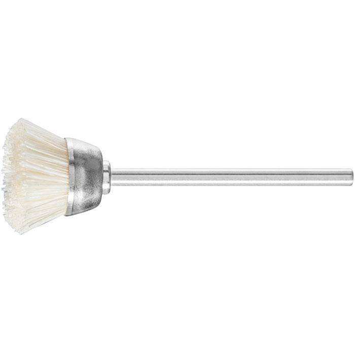 Topfbürste - PFERD - Bürsten-Ø 18 mm - mit weißen Naturborsten - Bezeichnung TBU 1803/2,34 SBW - Schaft-Ø 2,34 mm - VE 10 Stück - Preis per VE