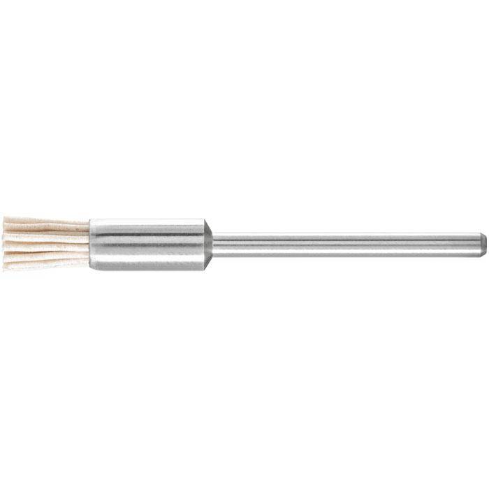 Pinselbürste - PFERD - Bürsten-Ø 5 mm - mit Kunststoffbesatz Aluminiumoxid - Bezeichnung PBU 0505/2,34 AO 320 0,50 - Schaft-Ø 2,34 mm - Besatzmate