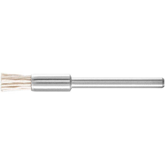 Pinselbürste - PFERD - Bürsten-Ø 5 mm - mit Kunststoffbesatz Aluminiumoxid - Bezeichnung PBU 0505/3 AO 320 0,50 - Schaft-Ø 2,34 mm - Besatzmateria