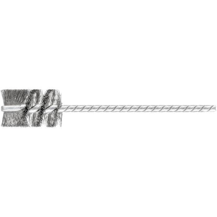 Rohrbürste - PFERD - Bürsten-Ø 16 mm - mit Edelstahlbesatz - Bezeichnung IBU 1625/3,8 INOX 0,12 - Schaft-Ø 3,8 mm - Besatzmaterial-Ø 0,12 mm - VE