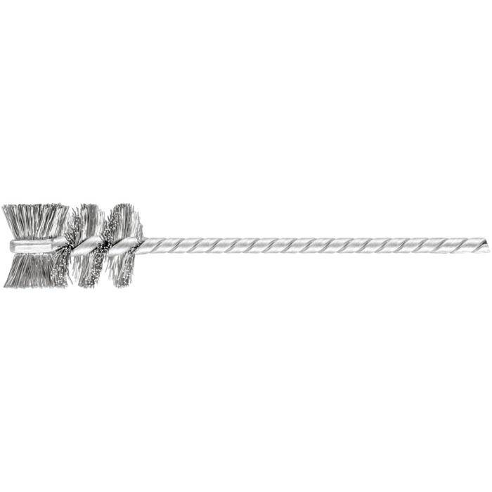 Rohrbürste - PFERD - Bürsten-Ø 16 mm - mit Edelstahlbesatz - Bezeichnung IBU 1625/3,8 INOX 0,20 - Schaft-Ø 3,8 mm - Besatzmaterial-Ø 0,2 mm - VE