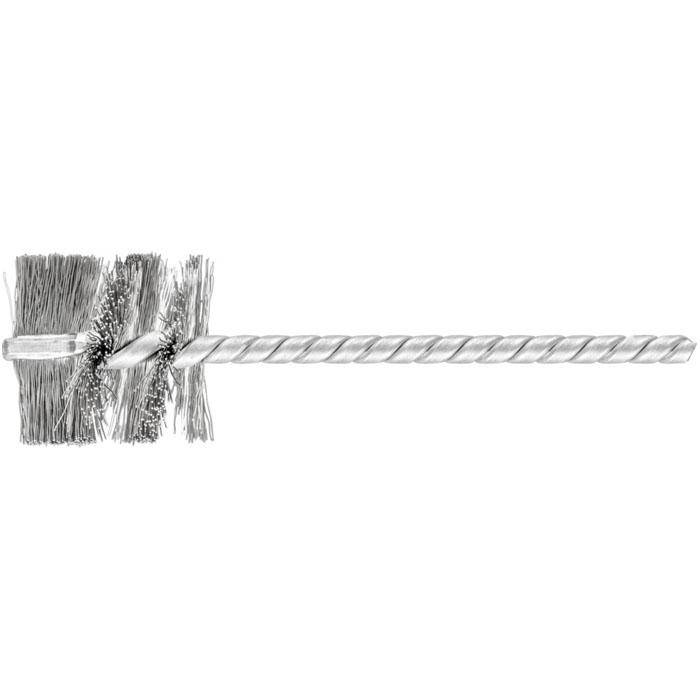 Rohrbürste - PFERD - Bürsten-Ø 25 mm - mit Edelstahlbesatz - Bezeichnung IBU 2525/3,8 INOX 0,20 - Schaft-Ø 3,8 mm - Besatzmaterial-Ø 0,2 mm - VE