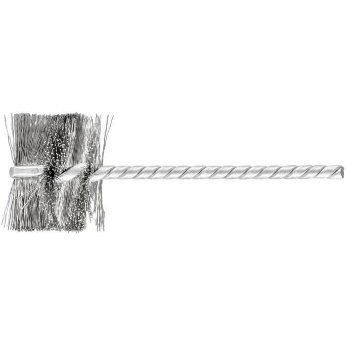 Rohrbürste - PFERD - Bürsten-Ø 32 mm - mit Edelstahlbesatz - Bezeichnung IBU 3225/3,8 INOX 0,20 - Schaft-Ø 3,8 mm - Besatzmaterial-Ø 0,2 mm - VE