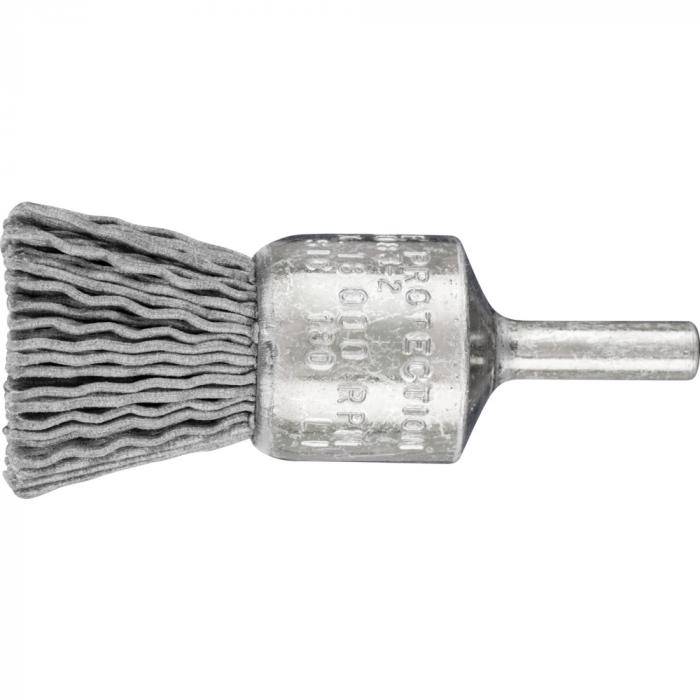 PFERD Pinselbürste PBU 2022/6 SiC 180 0,90 mit Schaft - Kunststoffbesatz Siliciumcarbid - ungezopft - Außen-ø 20 mm - Besatzmaterial-ø 0,90 mm -