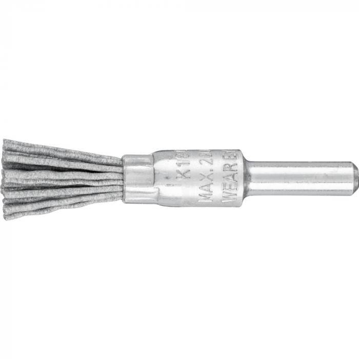 PFERD Pinselbürste PBU 1010/6 SiC 180 0,90 mit Schaft - Kunststoffbesatz Siliciumcarbid - ungezopft - Außen-ø 10 mm - Besatzmaterial-ø 0,90 mm -