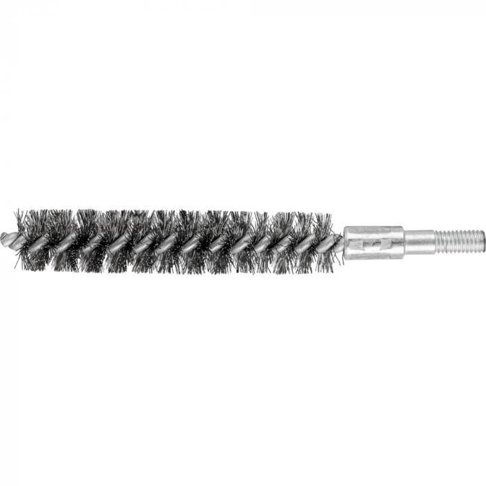 PFERD Innenbürste IBU 1580/M6 INOX 0,20 - INOX - mit Gewinde M6 - Außen-ø 15 mm - Besatzlänge 80 mm - Besatzmaterial-ø 0,20 mm - VE 10 Stück - P