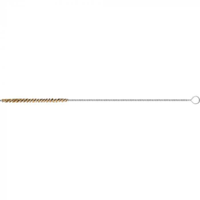 PFERD Innenbürste IBU 06100 MES 0,15 - Messing - mit Öse - Außen-ø 6 mm - Besatzlänge 100 mm - Besatzmaterial-ø 0,15 mm - VE 10 Stück - Preis p