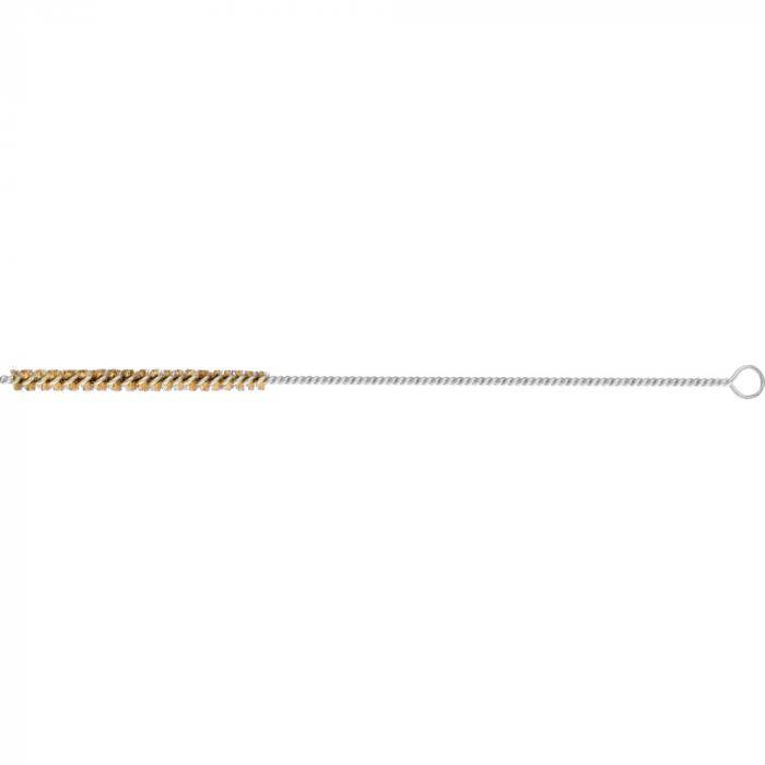 PFERD Innenbürste IBU 08100 MES 0,15 - Messing - mit Öse - Außen-ø 8 mm - Besatzlänge 100 mm - Besatzmaterial-ø 0,15 mm - VE 10 Stück - Preis p