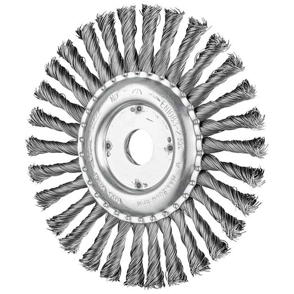 Rundbürste - PFERD - gezopft - Stahldrahtbesatz - Zopfanzahl 24 - Bezeichnung RBG 17812/22,2 ST 0,50 - Bürsten-Ø 178 mm - Besatzbreite x -länge 13
