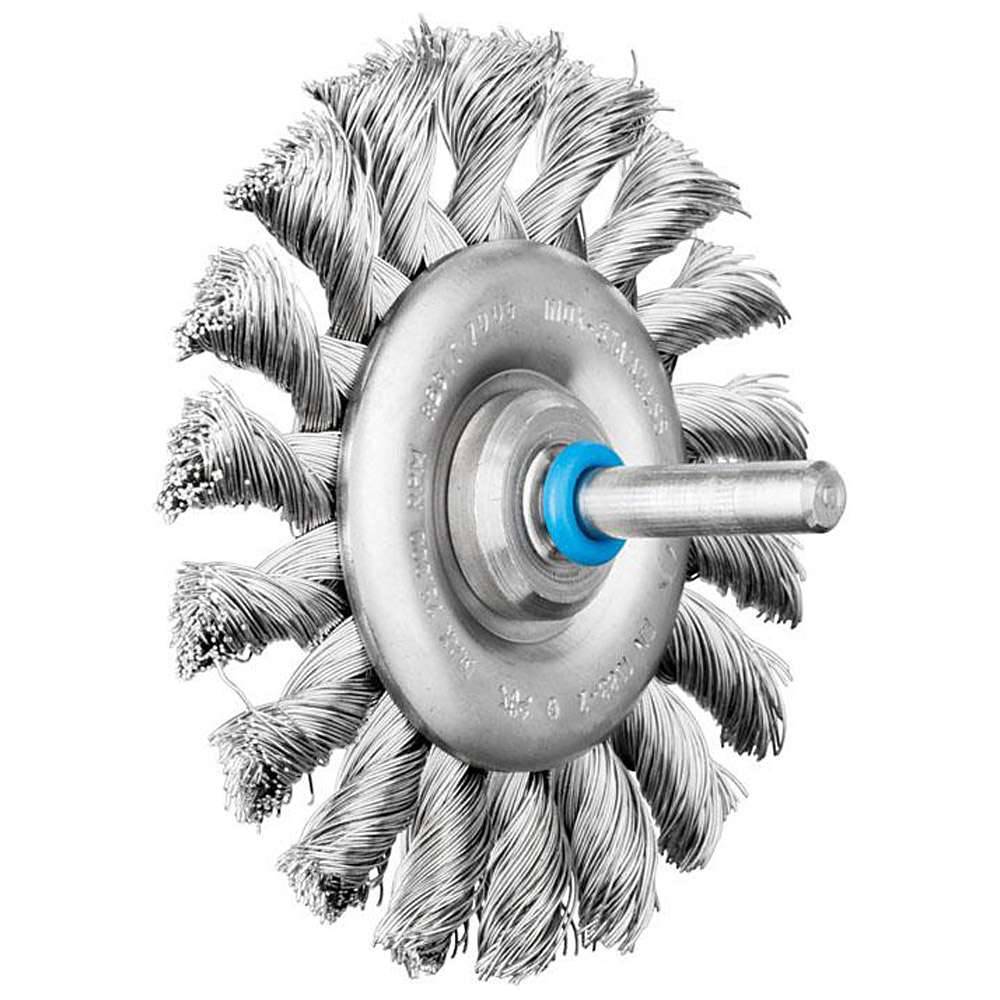 Rundbürste - PFERD INOX-TOTAL - mit Schaft, gezopft - mit Edelstahldraht