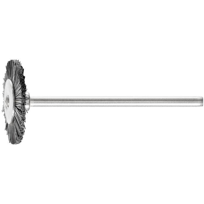 Rundbürste - PFERD - Bürsten-Ø 19 mm - mit schwarzen Naturborsten - Bezeichnung RBU 1902/2,34 SBS - Schaft-Ø 2,34 mm - Besatzlänge 5 mm - VE 10 S