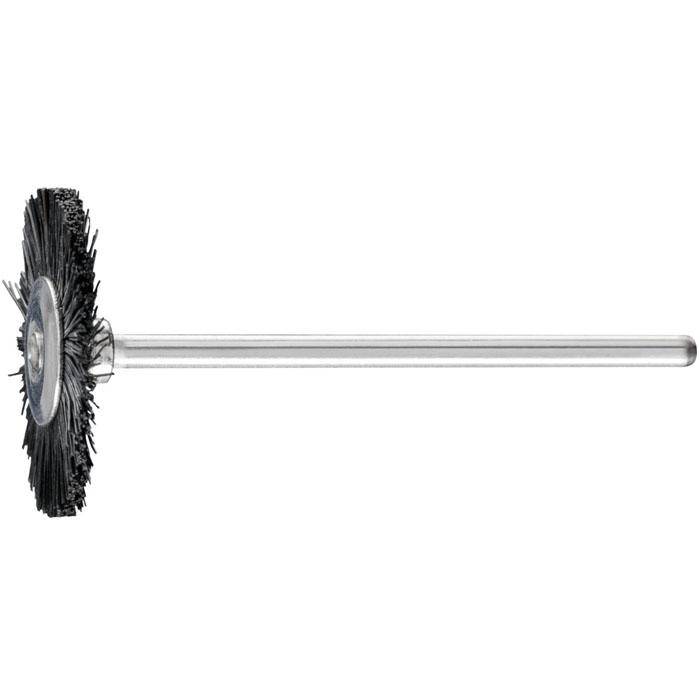 Rundbürste - PFERD - Bürsten-Ø 22 mm - mit schwarzen Naturborsten - Bezeichnung RBU 2202/2,34 SBS - Schaft-Ø 2,34 mm - Besatzlänge 6 mm - VE 10 S