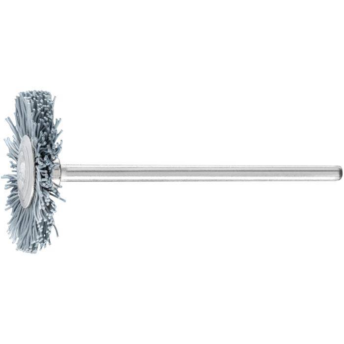 Rundbürste - PFERD - Bürsten-Ø 22 mm - mit Kunststoffbesatz Siliciumcarbid - Bezeichnung RBU 2202/2,34 SiC 800 0,55 - Korngröße 800 - Schaft-Ø 2