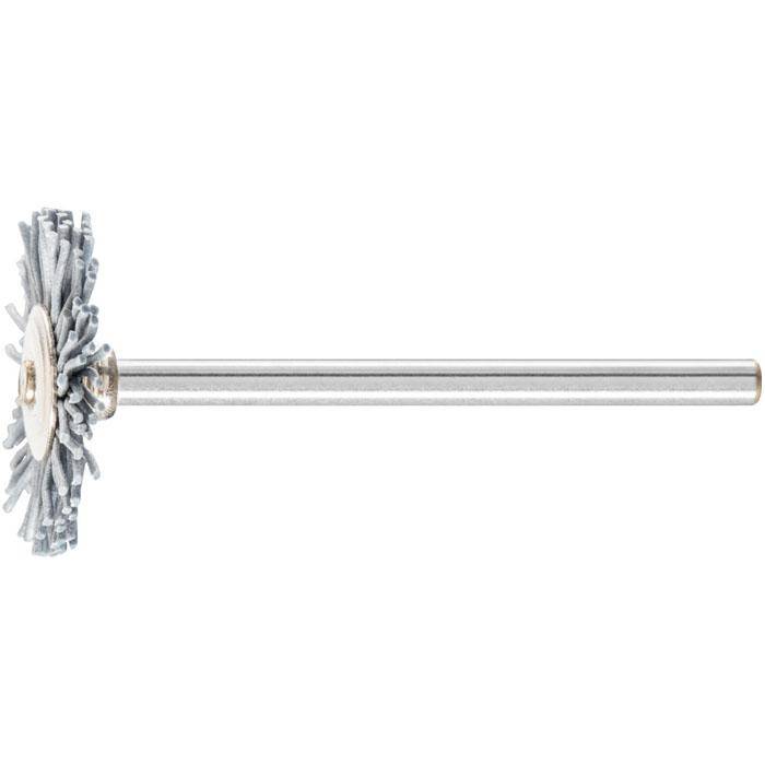 Rundbürste - PFERD - Bürsten-Ø 22 mm - mit Kunststoffbesatz Siliciumcarbid - Bezeichnung RBU 2202/3 SiC 320 0,55 - Korngröße 320 - Schaft-Ø 3 mm