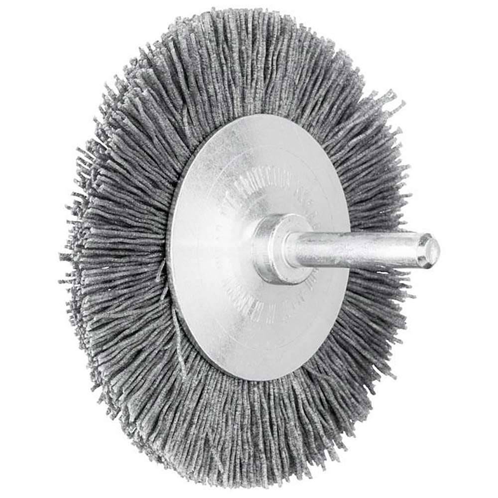 Rundbürste Ø 80 mm - PFERD - ungezopft, mit Schaft - Siliciumcarbidbesatz - VE 10 Stück - Preis per VE