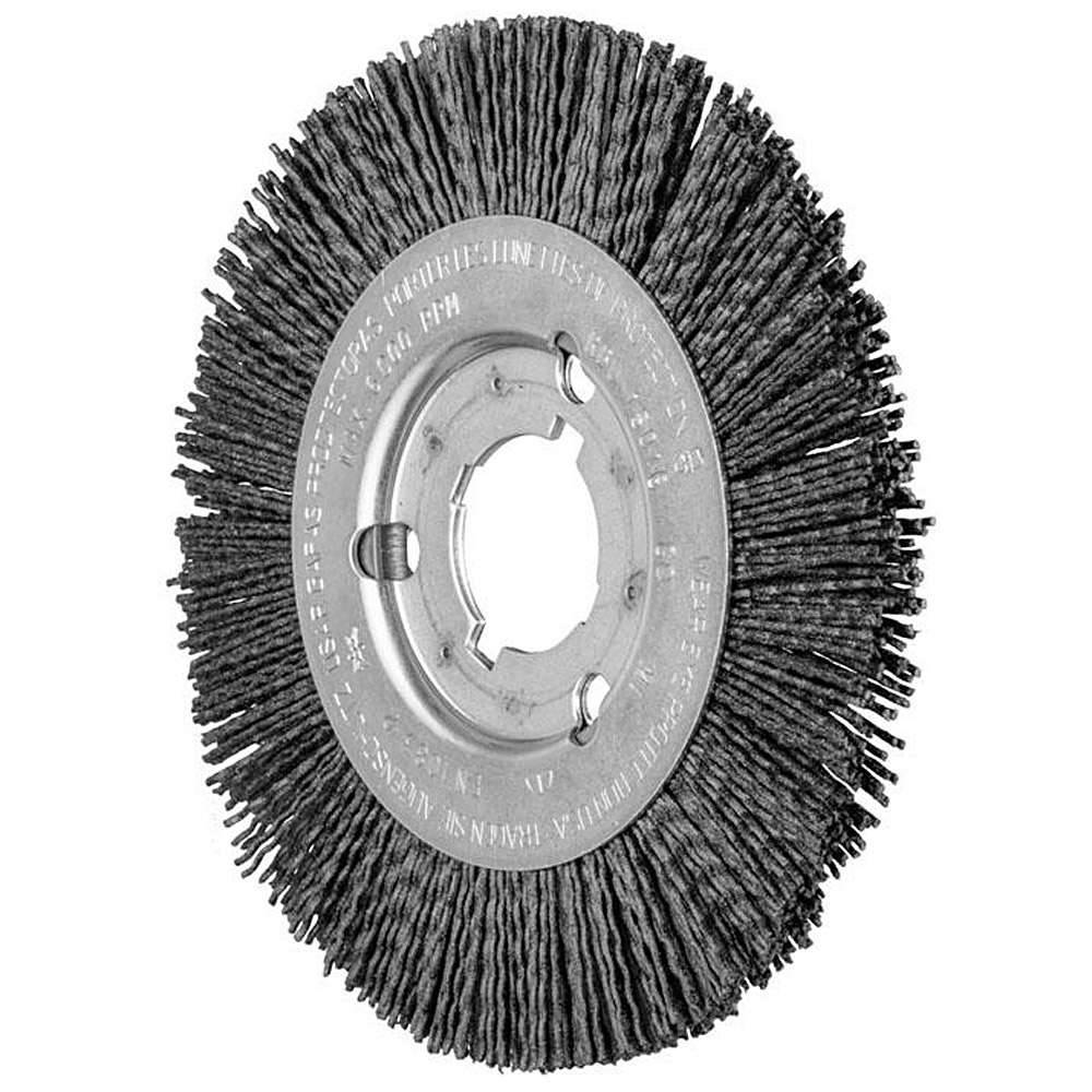 Rundbürste - PFERD - ungezopft - für NE-Metall, Titan, Edelstahl, Holz u.a. - Bezeichnung RBU 15016/12,0 CO 120 1,10 - Bürsten-Ø 150 mm - Besatzma