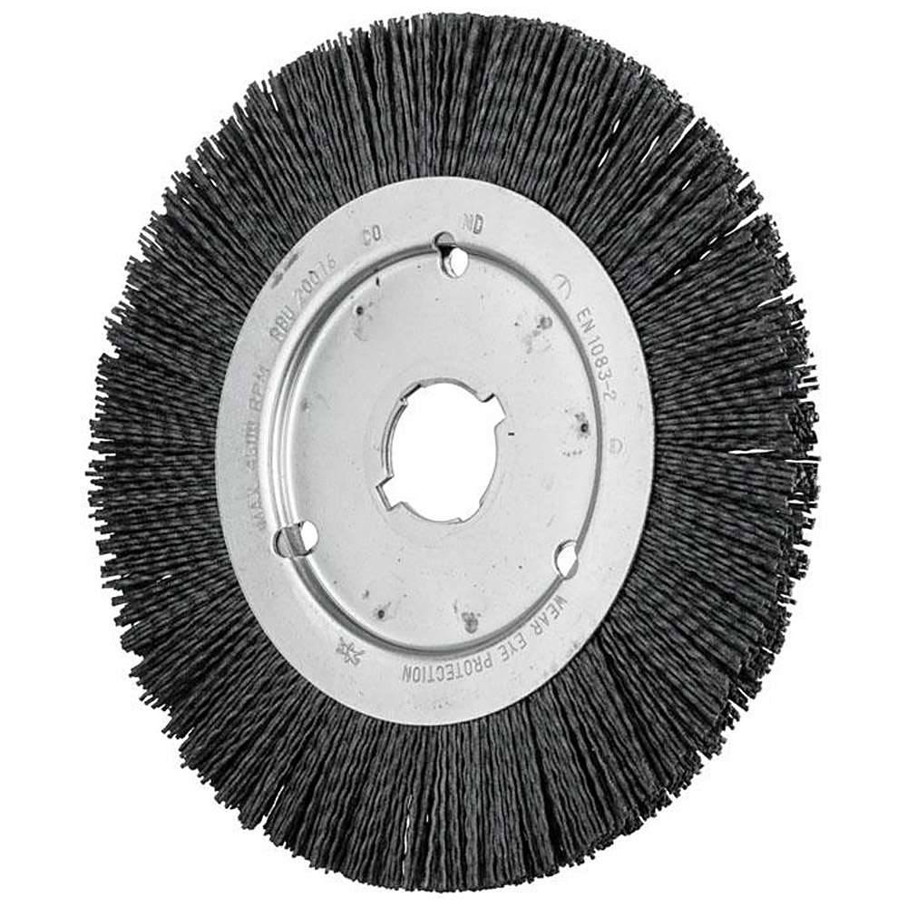 Rundbürste - PFERD - ungezopft - für NE-Metall, Titan, Edelstahl, Holz u.a. - Bezeichnung RBU 20016/22,2 CO 120 1,10 - Bürsten-Ø 200 mm - Besatzma