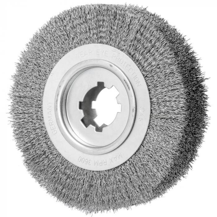 PFERD Rundbürste RBU 25060/50,8 ST 0,50 - ungezopft - Stahldraht - Außen-ø 250 mm - Besatzbreite 100 mm - max. Bohrungs-ø 50,8 mm - Besatzmaterial
