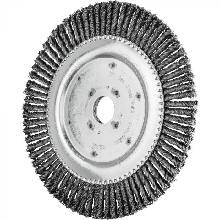 PFERD Rundbürste RBG 17806/22,2 PIPE ST 0,50 76Z - gezopft - Pipeline - Stahldraht - Außen-ø 178 mm - 76 Zöpfe - Besatzmaterial-ø 0,50 mm - VE 10