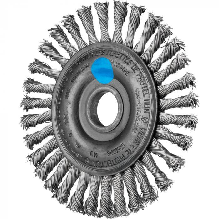 PFERD Rundbürste RBG - gezopft - Pipeline - INOX - Außen-ø 100 mm - 32 Zöpfe - Besatzmaterial-ø 0,50 mm - VE 10 Stück - Preis per VE