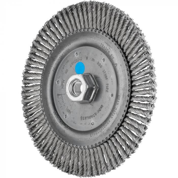 PFERD Rundbürste RBG 17806/M14 PIPE INOX 0,50 76Z - gezopft - Pipeline - INOX - Außen-ø 178 mm - 76 Zöpfe - Besatzmaterial-ø 0,50 mm - VE 10 Stü