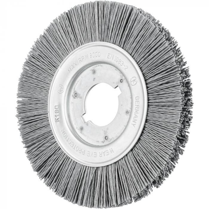 PFERD Rundbürste RBU 15016/12,0 SiC 180 0,90 - ungezopft - schmal - Kunststoff - Außen-ø 150 mm - Besatzbreite 16 mm - Bohrungs-ø 31,8 mm - Bo./Ad