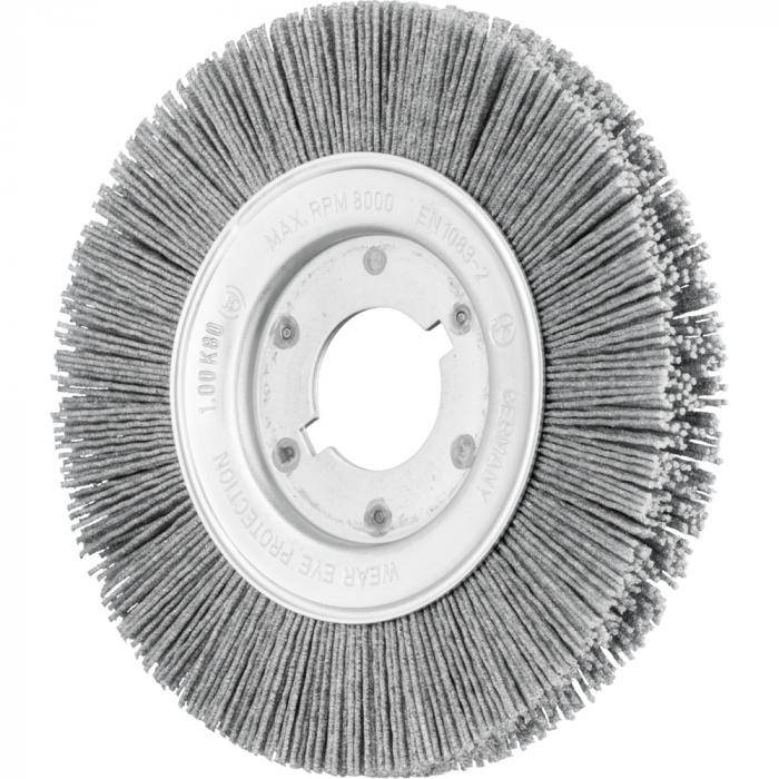 PFERD Rundbürste RBU 15016/12,0 SiC 80 1,00 - ungezopft - schmal - Kunststoff - Außen-ø 150 mm - Besatzbreite 16 mm - Bohrungs-ø 31,8 mm - Bo./Ada