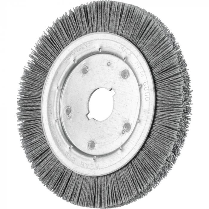 PFERD Rundbürste RBU 20016/22,2 SiC 80 1,00 - ungezopft - schmal - Kunststoff - Außen-ø 200 mm - Besatzbreite 16 mm - Bohrungs-ø 31,8 mm - Bo./Ada