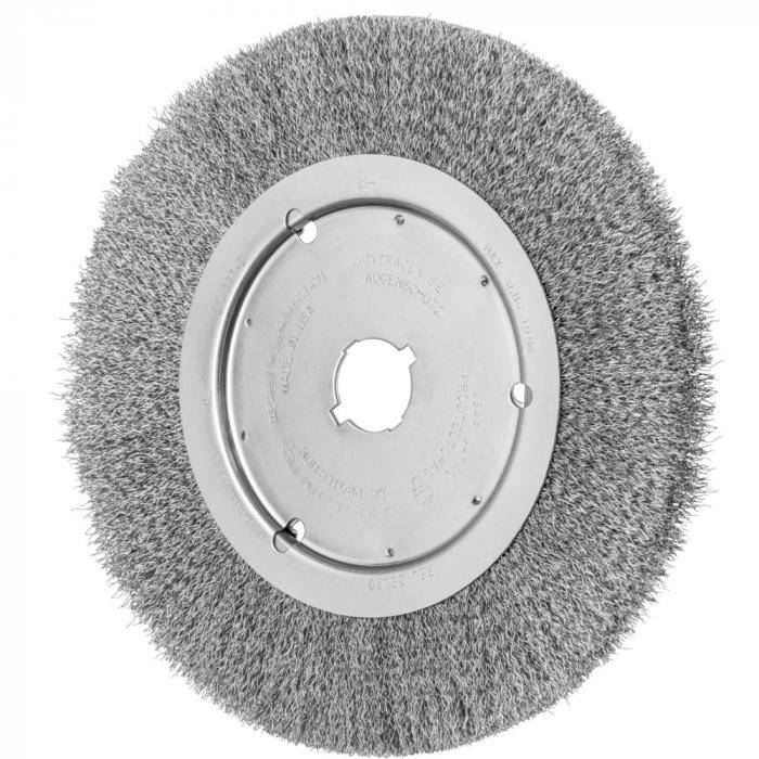PFERD Rundbürste RBU - ungezopft - INOX - Außen-ø 250 mm - Besatzbreite 20 mm - Bo./Adapter 22,2 - Besatzmaterial-ø 0,30 mm - VE 2 Stück - Preis