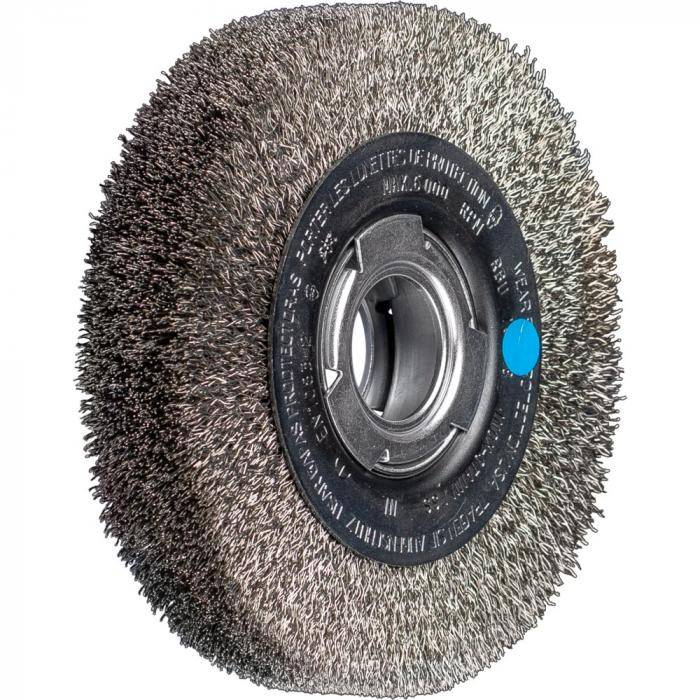 PFERD Rundbürste RBU - ungezopft - INOX - Außen-ø 150 mm - Besatzbreite 38 mm - Bohrungs-ø 50,8 mm - Bo./Adapter AK 32-2 - Besatzmaterial-ø 0,30