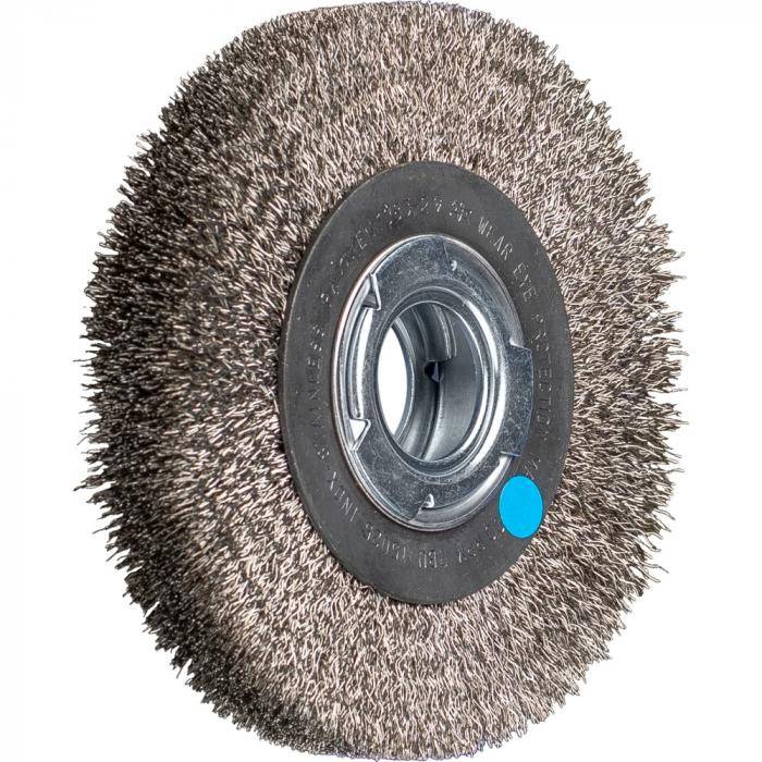 PFERD Rundbürste RBU - ungezopft - INOX - Außen-ø 150 mm - Besatzbreite 25 mm - Bohrungs-ø 50,8 mm - Bo./Adapter AK 32-2 - Besatzmaterial-ø 0,30