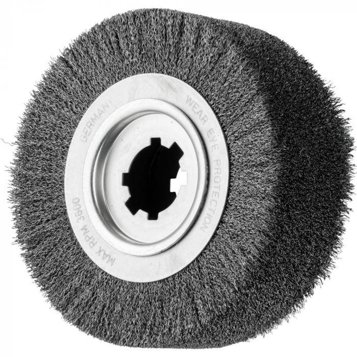 PFERD Rundbürste RBU 25080/50,8 ST 0,35 - ungezopft - Stahldraht - Außen-ø 250 mm - Besatzbreite 80 mm - Bohrungs-ø 50,8 mm - Besatzmaterial-ø 0,