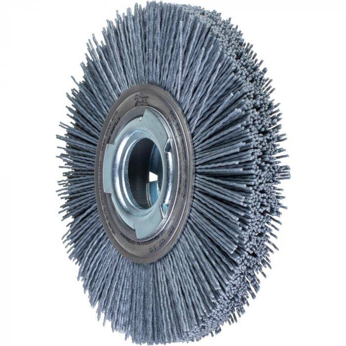 PFERD Rundbürste POS RBU 15025/AK32-2 SiC 120 1,10 - ungezopft - breit - universeller Einsatz - Kunststoff Siliciumcarbid (SIC) - Außen-ø 150 mm