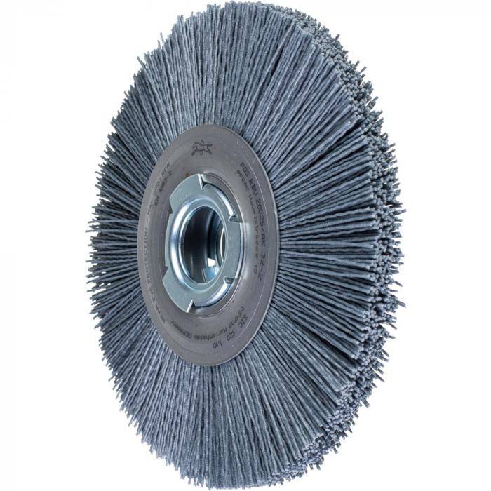 PFERD Rundbürste POS RBU 20025/AK32-2 SiC 120 1,10 - ungezopft - breit - universeller Einsatz - Kunststoff Siliciumcarbid (SIC) - Außen-ø 200 mm