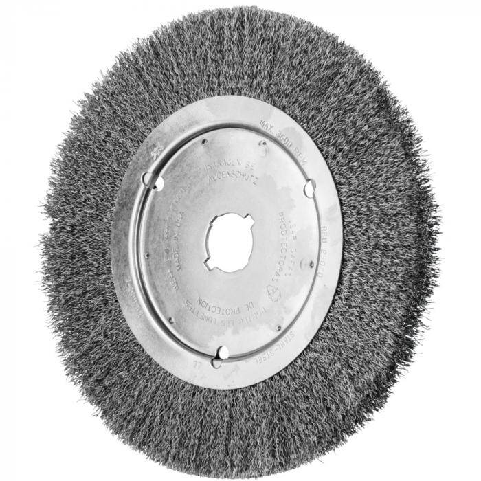PFERD Rundbürste RBU 25020/22,2 ST 0,25 - ungezopft - schmal - Stahldraht - Außen-ø 250 mm - Besatzbreite 20 mm - max. Bohrungs-ø 31,8 mm - Bo./Ad