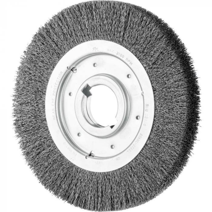 PFERD Rundbürste RBU 25030/AK32-2 ST 0,30 - ungezopft - breit - industrieller Einsatz - Stahl - Außen-ø 250 mm - Max. Bohrungs-ø 50,8 mm - Bo./Ada